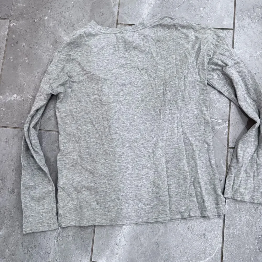 GAP Gray Kids Long Sleeve sequin Unicorn Tee, size L